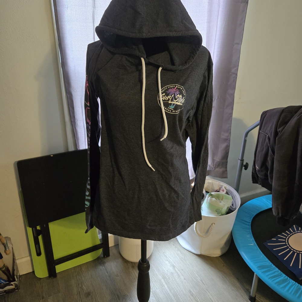 Dark Gray Hoodie with Logo